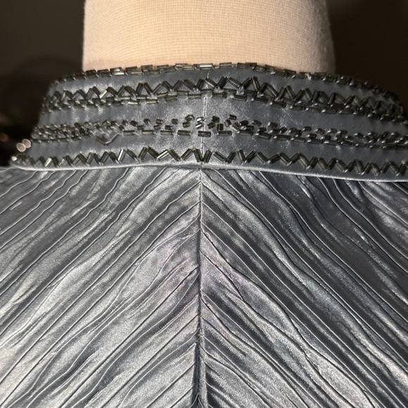 Vintage Ashro Shimmering Ice Blue and Silver Blazer With Beautiful Beading - Picture 11 of 12